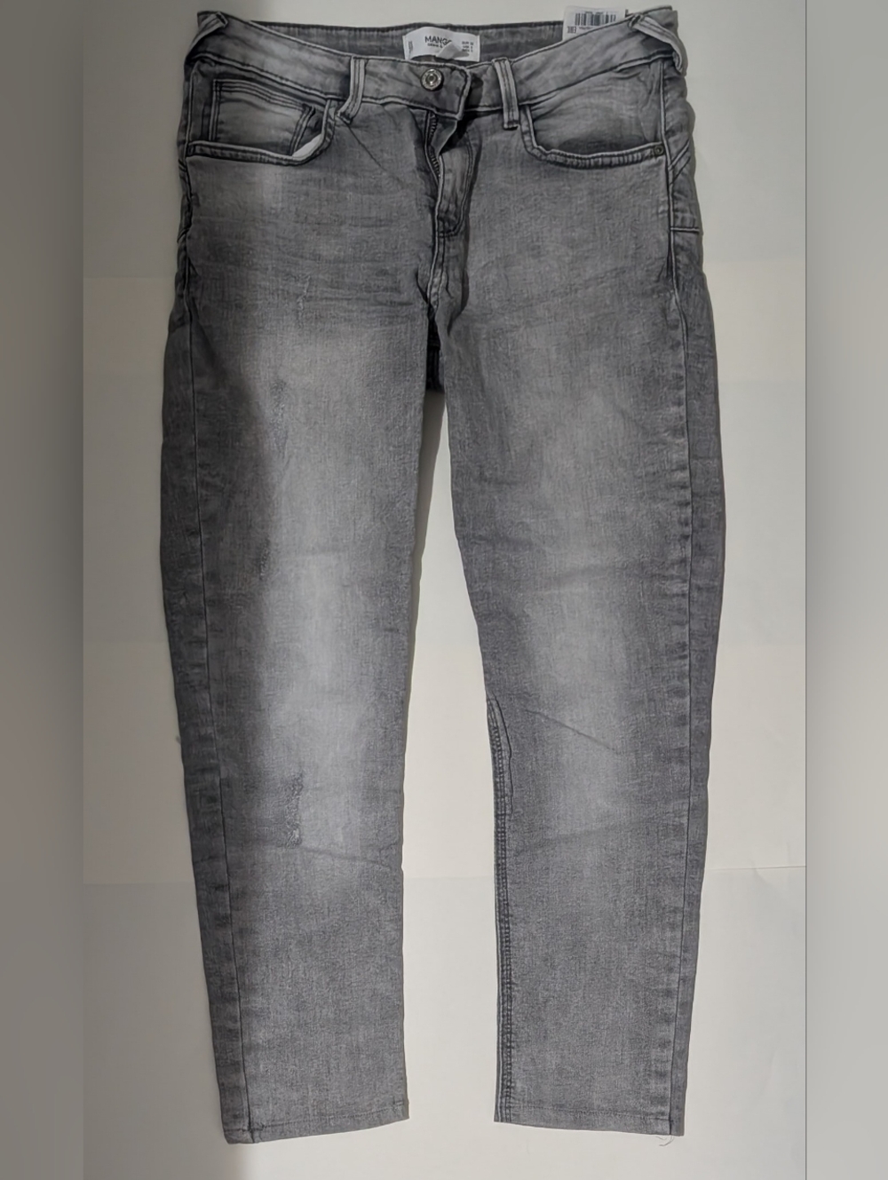 Mango Women's Skinny KIM Style Jeans in Gray Wash US Size 6